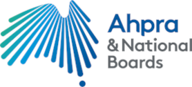 Ahpra and National Boards logo.